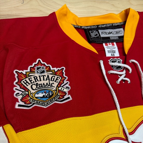 Calgary Flames 2011 Heritage Classic Jersey 48 - Picture 3 of 4
